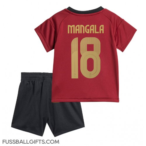 Belgien Orel Mangala #18 Fußballbekleidung Heimtrikot Kinder EM 2024 Kurzarm (+ kurze hosen)